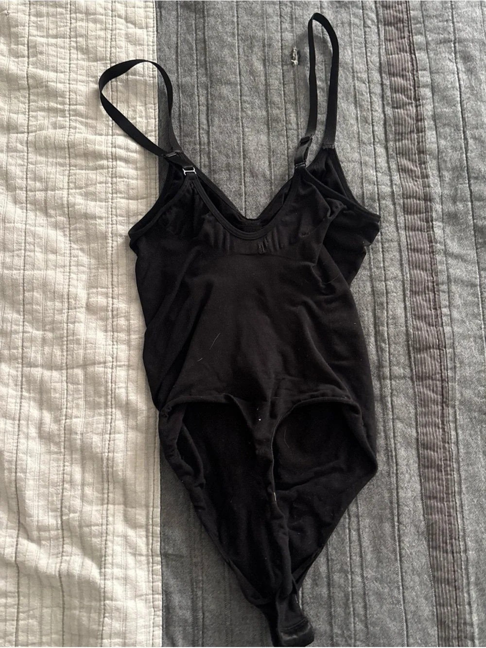Everyday Black Shaping Bodysuit with Adjustable Straps